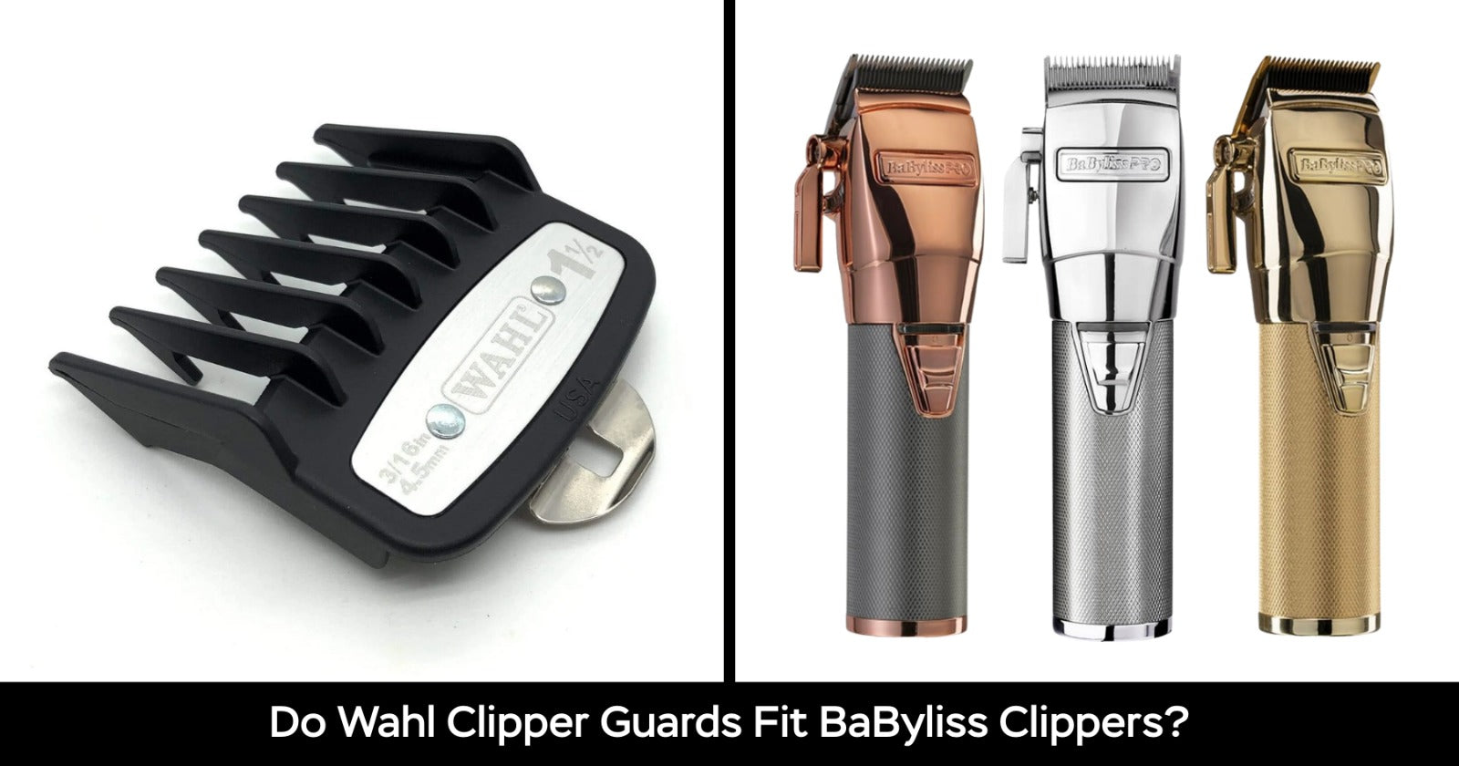10-Piece Metal Clipper Guard Set With Caddy - Fits Wahl Magic Clip & Senior Clippers