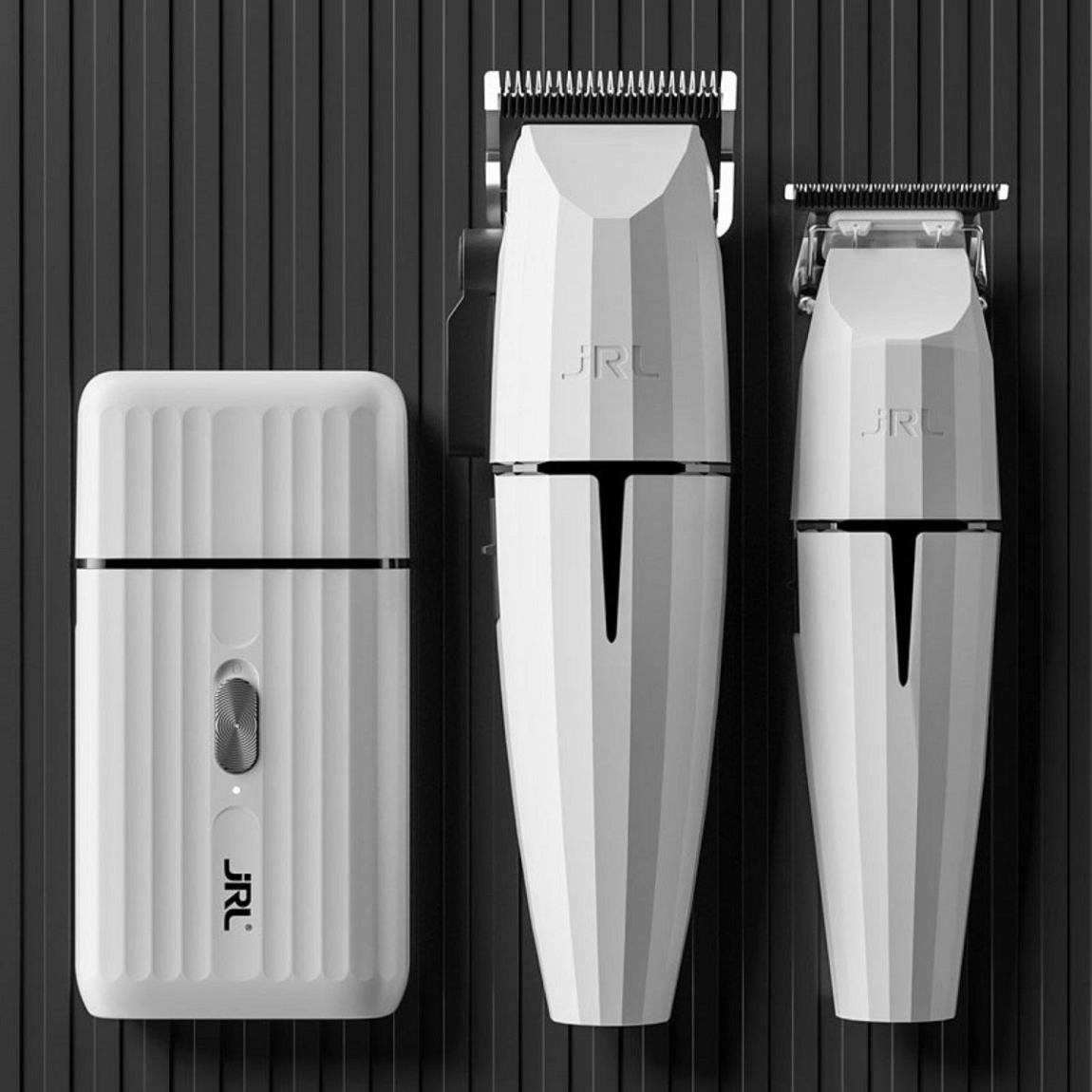 JRL Professional Ghost Clipper, Trimmer & Foil Shaver Collection + 2 Charging Bases (GH2024-2)