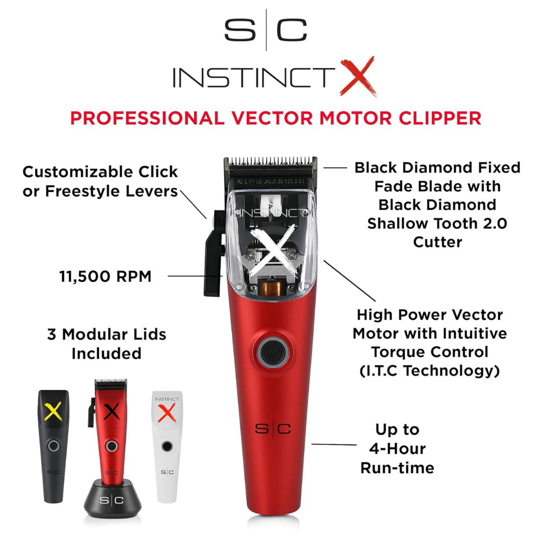 STYLECRAFT INSTINCT-X CORDLESS HAIR CLIPPER