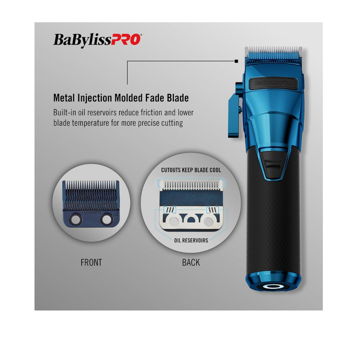 BABYLISS PRO FXONE BLUEFX CLIPPER #FX899BL