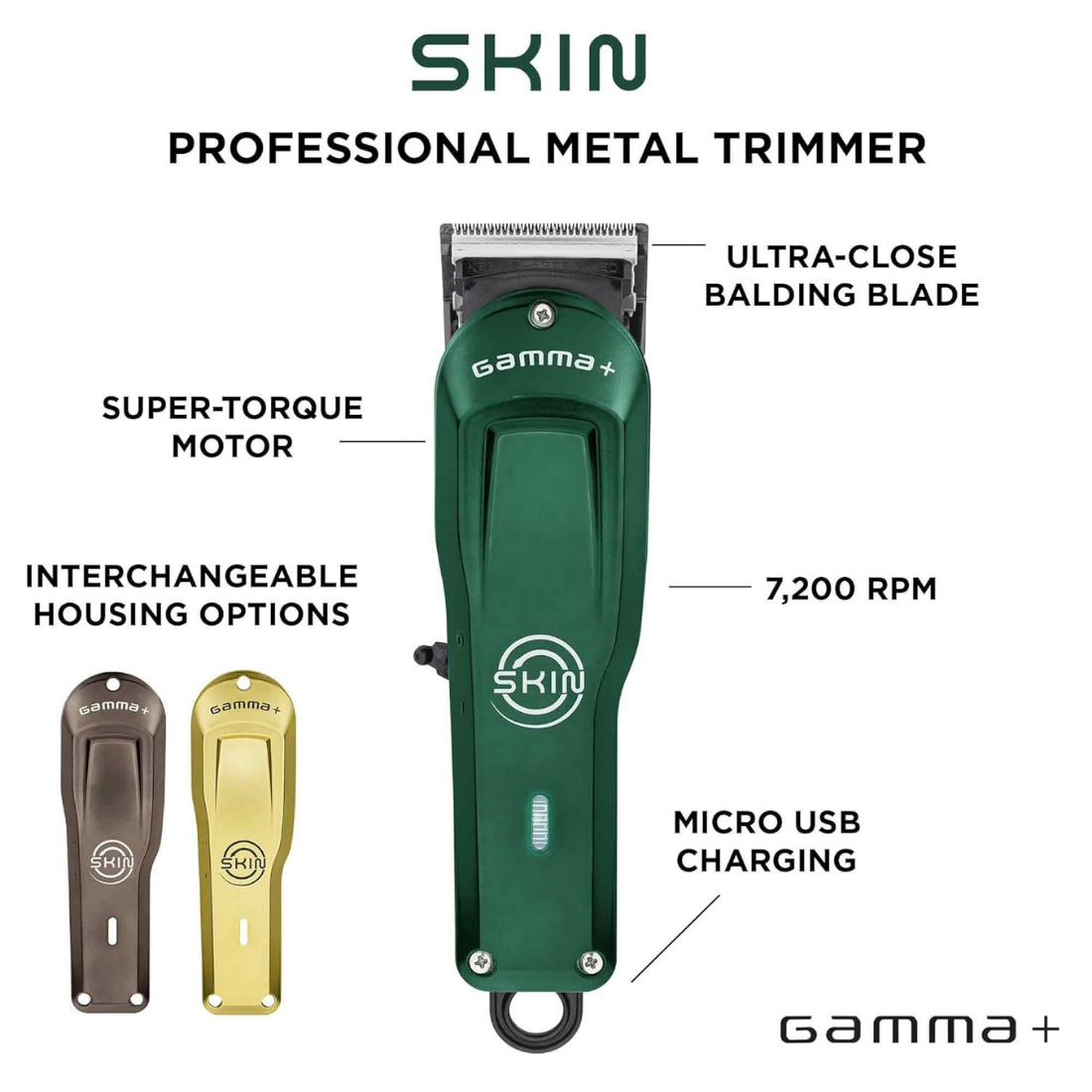 Gamma+ Skin Professional Cordless Balding Hair Clipper