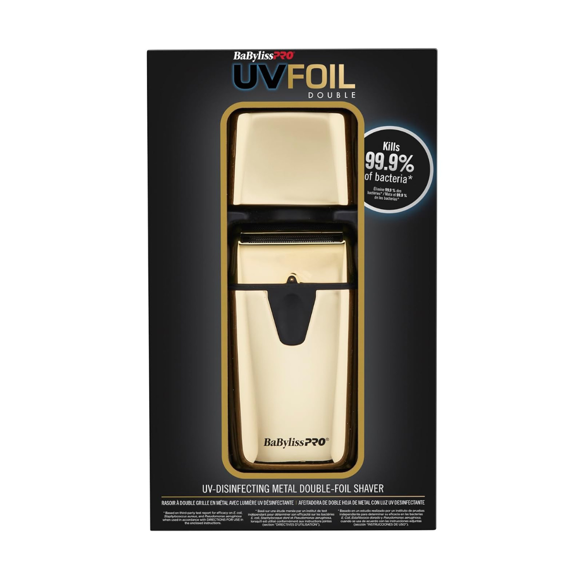 BABYLISSPRO UVFOIL GOLD UV Double-Foil Electric Shaver - Main Image