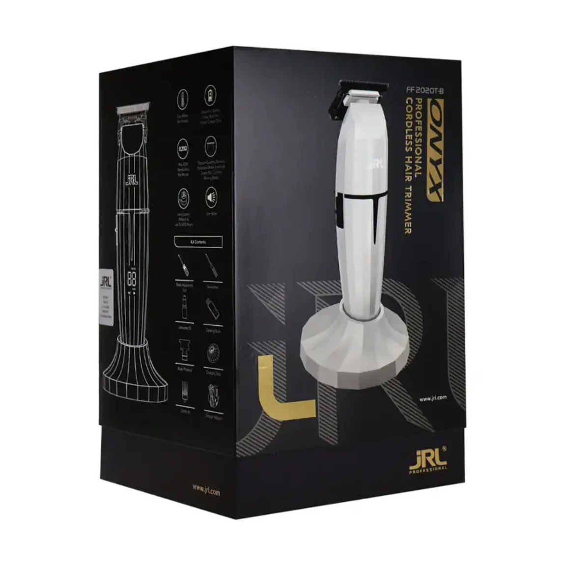 JRL Onyx FF2020T-B Cordless Trimmer | Professional White Hair Trimmer