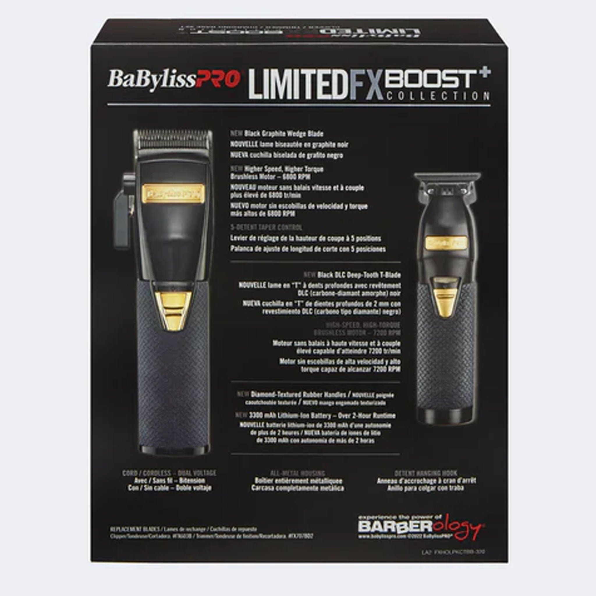 BaByliss Pro Black FX Boost+ Limited Edition Clipper