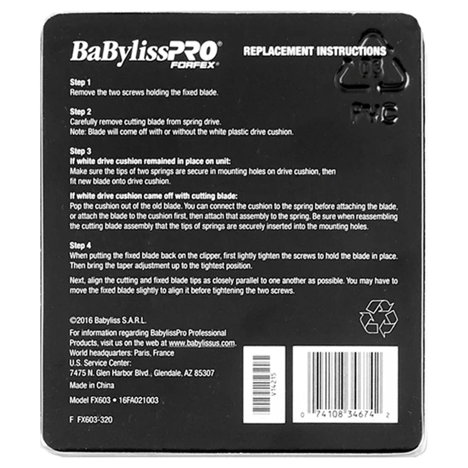 BaBylissPro By Forfex #603 Japanese Steel Replacement Blade